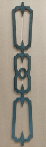 Epoque - Elemento di ringhiera in ferro, parapetto simile a ghisa alto da 90 a 110 cm.