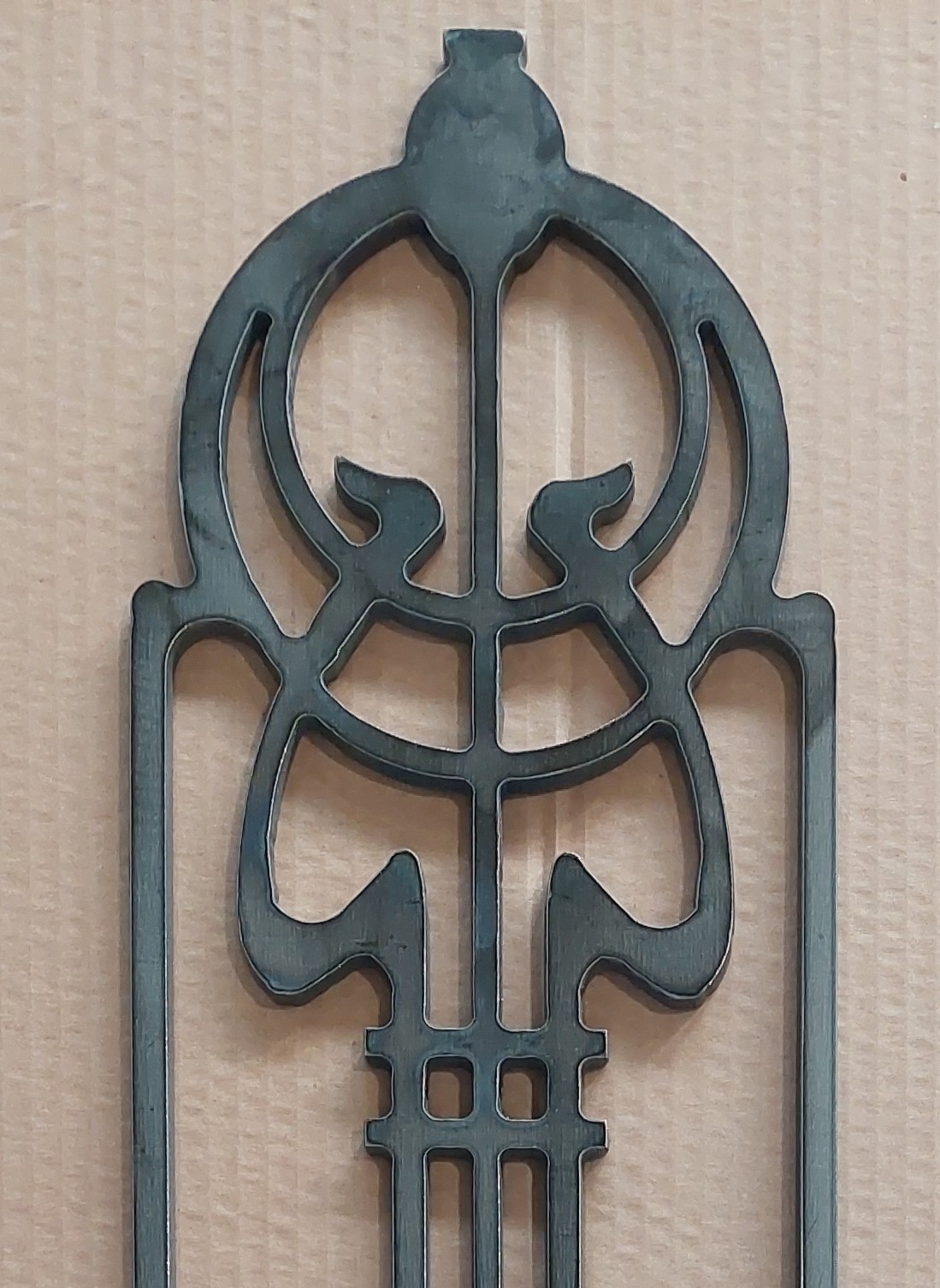 Liberty - Elemento di ringhiera in ferro, parapetto simile a ghisa alto da 90 a 110 cm. - immagine 2